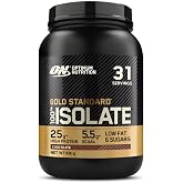 Optimum Nutrition Gold Standard 100% Whey Protein Isolate Powder | Chocolate, 930 g, 31 Services, BCAAs and Glutamine, Pre an