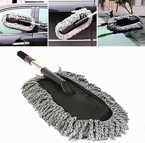 Pink Lizard Car Wash Cleaning Brush Duster Dust Wax Mop Microfiber Telescoping Dusting Tool