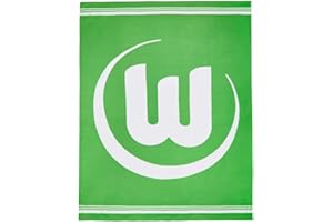 ‎VFL WOLFSBURG VfL Wolfsburg - Fleecedecke für Stadion und Couch, 150 x 200 cm, 100% Polyester