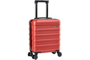 Cabin Max Anode Carry on Suitcase 45x36x20cm Lightweight Hand Luggage Suitable for Easyjet Under Seat (FALU Red 30l)