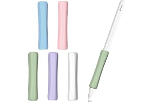 TMZELOA 5 stycken silikonhandtag kompatibla med Apple Pencil Pro, Apple Pencil 2. generationen, Apple Pencil 1. Generation oc