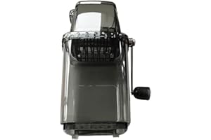 ASTARAMA Broyeur à glace manuel portable, broyeur à glace manuel à manivelle (gris)