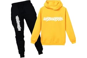 amropi Jungen Hoodie Trainingsanzug Sweatshirt Top und Hose Kleidungsset 2-15 Jahre