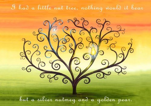 Silver Nutmeg - Cute Children's/Kid's Nursery Rhyme Birthday Greeting Card
