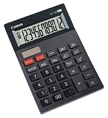 Canon AS-120 Mini-calculatrice de bureau à 12 chiffres