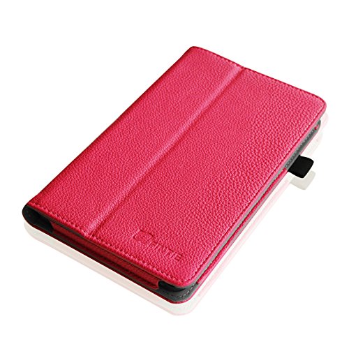 Fintie Odys Connect 7 Pro / Connect 7 Hülle Case – Slim Fit Folio Premium Kunstleder Schutzhülle Cover Tasche mit Ständerfunktion für Odys Connect 7 Pro / Odys Connect 7 17,8 cm (7 Zoll) Tablet-PC, Magenta - 9