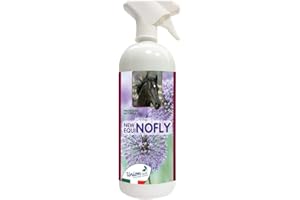 UNION B.I.O. SOLUZIONE NATURA Union Bio® New EquiNOFLY 1 Litro - Spray Antiparassitario Per Cavalli 100% Naturale, Contro Insetti, Mosche, Zanzare, Pappataci e Flebotomi, Con Citronella, Made In Italy