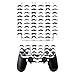 Produktbild Disagu SF-sdi-5547_808 Design Folie für Sony PS 4 Pro mit Controller - Motiv Moustache pattern white transparent