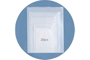 HVDHYY 20pcs Sacchetti Plastica da Viaggio per Vestiti 20cm X 28cm Sacchetto Trasparenti Zip Borsa Buste per Corredino Neonato Buste Plastica Richiudibili Nascita Bimbo Borsa Organizer per Il Parto