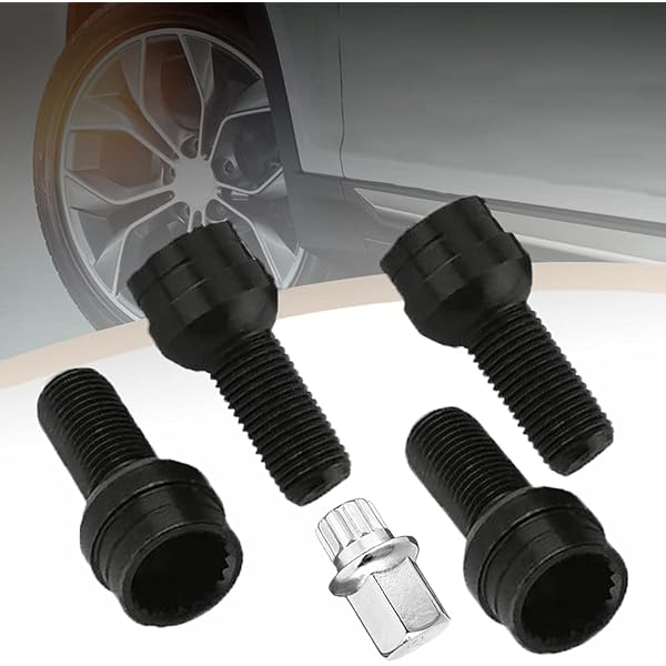 Justech Locking Security Wheel Bolts Nuts Set M12 x 1.5 Compatible 