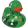 Bud Duck Large Luxury Lily of the Valley Duck Novelty Duck Collectable Bath Time Green Rubber Duck 10cm