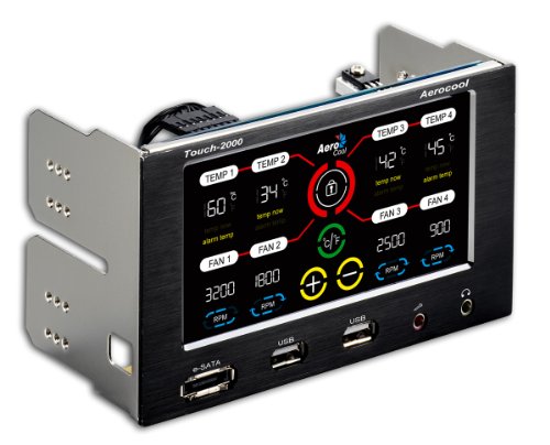 Preisvergleich Produktbild Aerocool Touch 2000 Lüftergeschwindigkeits Kontroller schwarz