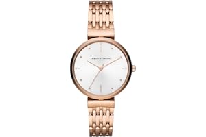Armani Exchange Orologio da donna, Movimento al quarzo a tre lancette e cassa da 36 mm con cinturino in acciaio inossidabile
