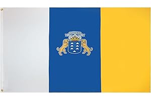 AZ FLAG Bandera de Canarias 150 x 90 cm - Bandera Canaria 90 x 150 cm