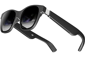 XREAL Air AR Glasses, Smart Glasses with Massive 201" Micro-OLED Virtual Theater, Augmented Reality Glasses, Watch, Stream, and Game on PC/Android/iOS–Consoles Cloud Gaming Compatible