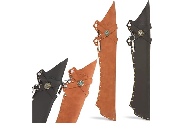 wolfman Tir à L’Arc Hanche Carquois pour Flèche Taille Suspendue Flèche Carquois Traditionnel en Cuir Fait à La Main Carquois Support Léger Droit Gauche pour Le Tir de Chasse à L’Arc