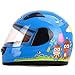 Produktbild HJL Winter-Elektro-Motorrad-Kind-Helm-Kind-Mädchen-vollständiger Sturzhelmabdeckungs-Jungen-Wetter-Jahreszeit-Sturzhelm (Farbe : Blau)