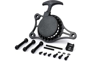 BGM ORIGINAL SUPERCHARGED BGM Kit de démarrage à câble CNC noir compatible pour Piaggio Ciao, Bravo, Si, Boxer, Super Bravo