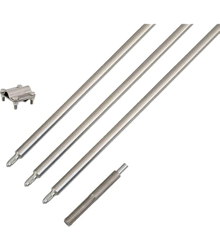 3m Tiefenerder Staberder Set 20mm V4A Edelstahl + Klemme + Spitze