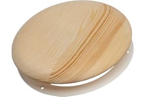 EUROPLAST Ø 160 mm drewniany zawór talerzowy wylotowy i nawiewowy, zawór sufitowy, kratka wentylacyjna do sauny