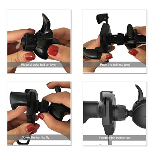 ICOUVA HandyHalterung Auto KFZ Halterung lÃ¼ftung Universal Multi-Winkel Schwerkraft fÃ¼r iPhone 8 / 8 Plus / X / 7 / 7 Plus / 6S, Samsung Note 8 / Galaxy S8 und jedes andere Smartphone