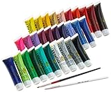 30 COLORS 3D NAIL ART ACRYLIC PAINTING PIGMENT 12ML+ 2PCS NAIL ART BRUSH PEN SET