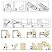 Tinksky 2M L-shaped Thicken Baby Safety Table Edge Corner Protector Guard Cushion Anti-collision Bumper Strip (White)