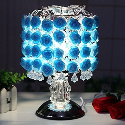 Preisvergleich Produktbild Berührungsempfindliche Rose Licht Schlafzimmer Nachttischlampe Kreative Hochzeit Dekoration Warm Red Hochzeit Hochzeit Tischlampe (Farbe : C-Touch the switch)