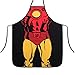 Produktbild P.LOTOR Neuheit Marvel Superheld Schürze Cartoon-Schürze Lustige Kellnerin Küche BBQ Apron Kochen & Waschen Schürze, Iron Man