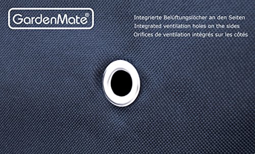 GardenMate® OXFORD Polyester Schutzhülle für Gartenstühle 65 x 65 x 80/120 cm - Premium Qualität aus hochwertigem 220GSM Oxford Polyester Material - Anthrazit