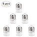 Produktbild 6 Pack e27 adapter e27 auf e14 6er Leuchtmittel Adapter: Lampensockel Adapter Konverter E27 auf E14 Lampenfassung für Glühlampen, LED Lampen, LED Birnen [Energieklasse A+]
