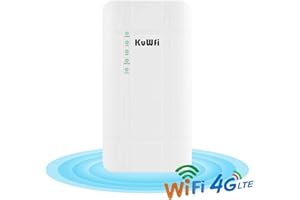 Router CPE 4G LTE da esterno impermeabile 300 Mbps KuWFi con adattatore POE Router CAT4 3G / 4G SIM card per telecamera IP / copertura WiFi esterna
