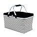 Produktbild Faltbarer Einkaufskorb Pro Art mit Rauten Motiv + THERMO ISOLIERUNG & ABDECKUNG stabil leicht bis 20 kg belastbar Fassungsvermögen 30 Liter