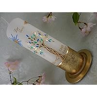 Taufkerze Lebensbaum gold mint blau handmade Wachs Taufkerzen für Junge Mädchen 250/70 mm mit Name und Datum