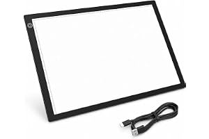 A4 LED-ljusbord med 3 ljusstyrkenivåer touch och USB-A-till USB-C-kabel negativ diaskanner