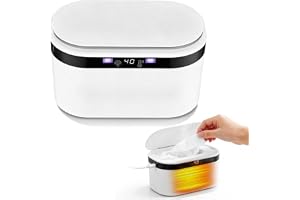 DASIAUTOEM Våtservettvärmare, 3 värmenivåer snabb uppvärmning av våtservetter värmare, baby torkarvärmare, USB torkhandduksvärmare, håller handdukarna fuktiga, 10 W LED-värmeapparat för våtservetter