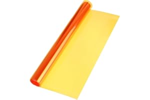 Yumin 30cm x 120cm Film en Vinyle pour Le de la Voiture et Le de Film - Orange