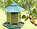 Produktbild SHKY Gazebo Feeder Essen Im Freien Balkon Vogelhäuschen Im Freien Wasserdicht Hängen [Grün]