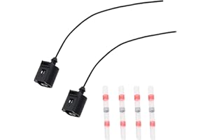 KANGWFAN 2 Stück 1J0973081 1-Poliger Öldrucksensor Stecker Reparatursatz,Kompatibel mit Audi Porsche Volkswagen 98-2016 Ersetzen Sie