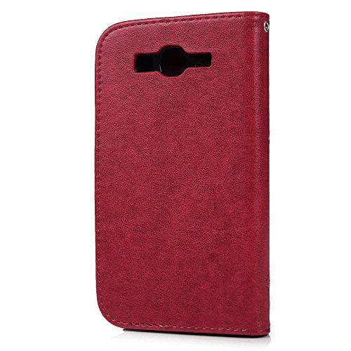 Badalink H  lle f  r Samsung  Galaxy Grand Neo i9060 H  lle Schutzh  lle Bunt Druck PU Leder Flip Wallet Case Brieftasche mit Magnetverschluss B  ume 