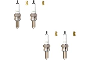 4 PCS TORCH B9RC Spark Plug Replace for N GK CR9E/6263,for Bos ch 0242068500 UR08CC UR2CC, for Cham pion 653 8698 G57C OE092 OE092/T10 RG4HC RG92C, for Den so 5363/IU27 5735/IU01-27 4131/U27ESR-N