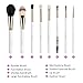 DUcare 8Pcs Travel Makeup Brushes Goat Synthetic Hair Cosmetic Set with Case
