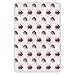 Produktbild Bathroom Bath Rug Kitchen Floor Mat Carpet,Watercolor,Lady Bug Pattern Cute Animal Design Insect Ornamental Spring Image Decorative,Vermilion Black White,Flannel Microfiber Non-slip Soft Absorbent