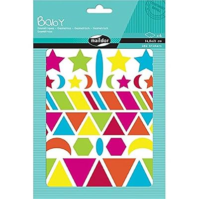 Maildor - AE040O - Loisir créatif - Gommette Baby - Grand Format pour le Tous Petits, 14,8 x 21 cm