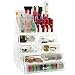 Makeup Organizer, Acelectronic Large Capacity Cosmetic Organizer Transparent Acrylic Cosmetic Storage Insert Holder Jewelry Display Boxes - 6 Drawers - High Quality