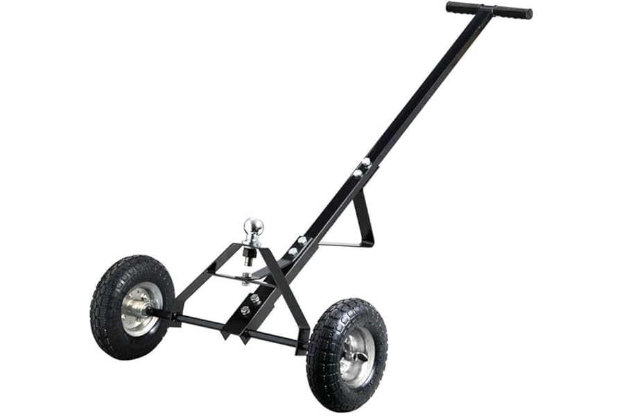 Oypla Metal Caravan Boat Jet Ski Trailer Dolly - Black - 275KG Load Capacity