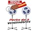 Produktbild 'Pack 2 x Standventilator 16 | höhenverstellbar | 3 Geschwindigkeiten | leiser Motor | stabiler Boden | Kopfteil schwenkbar | Luft Lüftungsgitter Sicherheit | Hohe Durchflussmenge | Leistung: AC Motor 50 W