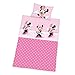 Produktbild Herding 2478029063412 Bettwäsche Disney's Minnie Mouse, Kopfkissenbezug, 40 x 60 cm und Bettbezug, 100 x 135 cm, renforce