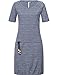 Produktbild Ragwear Damen Kleid Dress Sommerkleid Strandkleid Jerseykleid Freizeitkleid Veseta Organic Blau Gr. L