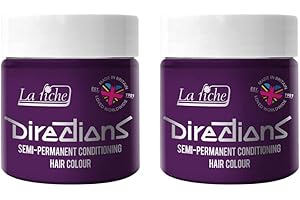 2 x La Riche Directions Semi-Permanent Hair Color Bote de 100 ml (Plum)